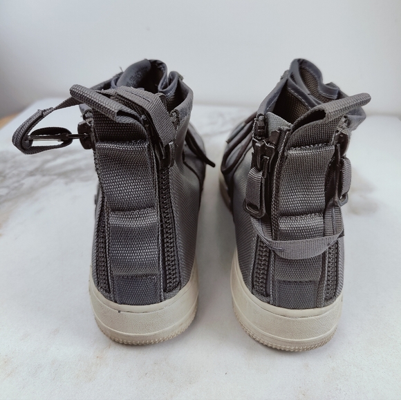 Nike Men's SF Air Force 1 Mid Dark Gray Basketball Shoes Sneakers, Sz 9 - Picture 7 of 9